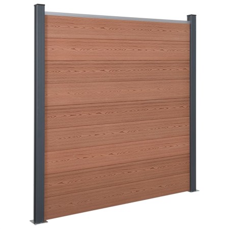 Juego de paneles de valla WPC marrón 180x186 cm de , Paneles de vallas - Ref: Foro24-3211826, Precio: 308,59 €, Descuento: %