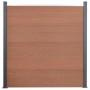 Juego de paneles de valla WPC marrón 180x186 cm de , Paneles de vallas - Ref: Foro24-3211826, Precio: 308,59 €, Descuento: %