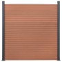 Juego de paneles de valla WPC marrón 180x186 cm de , Paneles de vallas - Ref: Foro24-3211826, Precio: 308,59 €, Descuento: %