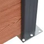 Brown WPC fence panel set 180x186 cm by , fence panels - Ref: Foro24-3211826, Price: 330,40 €, Discount: %