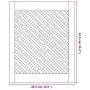 Puertas de armario entramado 2 uds madera pino 49,5x61,5 cm de , Puertas de armarios - Ref: Foro24-372791, Precio: 62,79 €, D...
