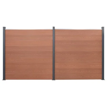 Set braune WPC-Zaunpaneele 353x186 cm von , Zaunpaneele - Ref: Foro24-3211830, Preis: 604,78 €, Rabatt: %