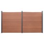 Juego de paneles de valla WPC marrón 353x186 cm de , Paneles de vallas - Ref: Foro24-3211830, Precio: 572,97 €, Descuento: %