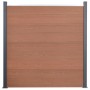 Juego de paneles de valla WPC marrón 353x186 cm de , Paneles de vallas - Ref: Foro24-3211830, Precio: 572,97 €, Descuento: %