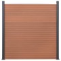 Juego de paneles de valla WPC marrón 353x186 cm de , Paneles de vallas - Ref: Foro24-3211830, Precio: 572,97 €, Descuento: %