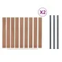 Set braune WPC-Zaunpaneele 353x186 cm von , Zaunpaneele - Ref: Foro24-3211830, Preis: 604,78 €, Rabatt: %