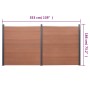 Juego de paneles de valla WPC marrón 353x186 cm de , Paneles de vallas - Ref: Foro24-3211830, Precio: 572,97 €, Descuento: %