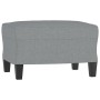 Sillón con taburete tela gris claro 60 cm de , Sofás - Ref: Foro24-3201081, Precio: 201,96 €, Descuento: %