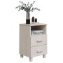 Mesitas de noche 2 uds HAMAR pino macizo blanco 40x35x62 cm de vidaXL, Mesitas de noche - Ref: Foro24-340417, Precio: 97,49 €...