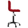 Silla de oficina giratoria de terciopelo rojo tinto de , Sillas de oficina - Ref: Foro24-334362, Precio: 75,08 €, Descuento: %