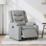 Sillón reclinable eléctrico tela gris claro en Sillones | Comprar online en Foru.es