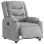 Sillón reclinable eléctrico tela gris claro en Sillones | Comprar online en Foru.es
