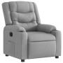 Sillón reclinable eléctrico tela gris claro en Sillones | Comprar online en Foru.es
