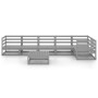 Muebles de jardín 7 piezas gris madera de pino maciza de , Conjuntos de jardín - Ref: Foro24-3075571, Precio: 399,01 €, Descu...