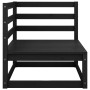Juego de muebles de jardín 8 pzas y cojines negro madera pino de , Conjuntos de jardín - Ref: Foro24-3075713, Precio: 573,02 ...