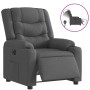 Sillón reclinable eléctrico de tela gris oscuro en Sillones | Comprar online en Foru.es