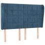 Cabecero con orejas de terciopelo azul oscuro 147x23x118/128 cm de , Cabeceros y pies de cama - Ref: Foro24-3118008, Precio: ...