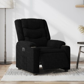 Sillón reclinable eléctrico de tela negro en Sillones | Comprar online en Foru.es