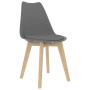 Sillas de comedor 2 unidades plástico gris de vidaXL, Sillas de comedor - Ref: Foro24-244785, Precio: 136,31 €, Descuento: %