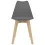 Sillas de comedor 2 unidades plástico gris de vidaXL, Sillas de comedor - Ref: Foro24-244785, Precio: 134,44 €, Descuento: %