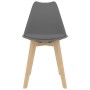 Sillas de comedor 2 unidades plástico gris de vidaXL, Sillas de comedor - Ref: Foro24-244785, Precio: 136,31 €, Descuento: %