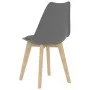 Sillas de comedor 2 unidades plástico gris de vidaXL, Sillas de comedor - Ref: Foro24-244785, Precio: 134,44 €, Descuento: %