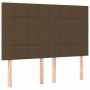 Cama box spring con colchón tela marrón oscuro 140x190 cm de , Camas y somieres - Ref: Foro24-3131428, Precio: 512,80 €, Desc...
