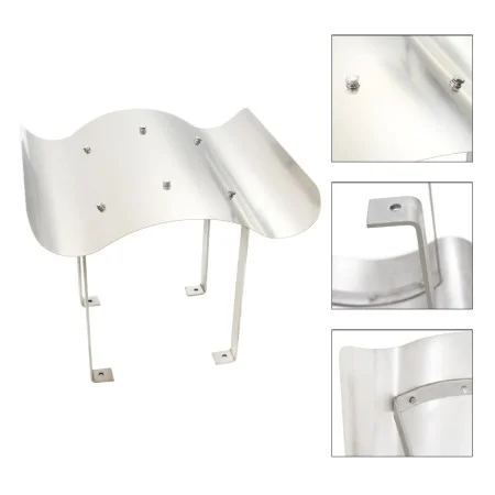 Sombrerete de chimenea de acero inoxidable plateado de vidaXL, Accesorios para hornos de leña y chimeneas - Ref: Foro24-14298...