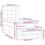 Cama box spring con colchón tela gris taupe 90x200 cm de , Camas y somieres - Ref: Foro24-3136569, Precio: 390,72 €, Descuent...