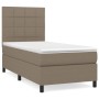 Cama box spring con colchón tela gris taupe 80x200 cm de , Camas y somieres - Ref: Foro24-3141733, Precio: 333,81 €, Descuent...