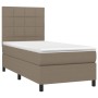 Cama box spring con colchón tela gris taupe 80x200 cm de , Camas y somieres - Ref: Foro24-3141733, Precio: 333,81 €, Descuent...