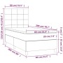 Cama box spring con colchón tela gris taupe 80x200 cm de , Camas y somieres - Ref: Foro24-3141733, Precio: 333,81 €, Descuent...