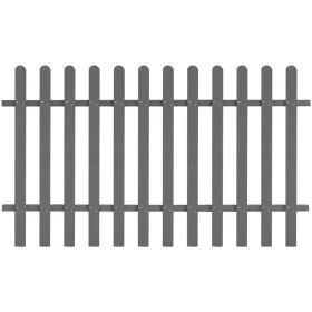 WPC garden picket fence 200x120 cm by vidaXL, fenced with pickets - Ref: Foro24-42821, Price: 100,22 €, Discount: %