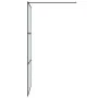 Duschwand aus schwarz mattiertem ESG-Glas, 90 x 195 cm von , Duschwände und Duschwände - Ref: Foro24-152111, Preis: 153,67 €,...