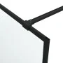 Duschwand aus schwarz mattiertem ESG-Glas, 90 x 195 cm von , Duschwände und Duschwände - Ref: Foro24-152111, Preis: 153,67 €,...