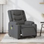 Sillón reclinable de masaje eléctrico tela gris oscuro en Sillones | Comprar online en Foru.es