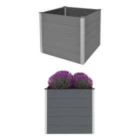 Arriate de WPC gris 100x100x91 cm de vidaXL, Maceteros y jardineras - Ref: Foro24-43606, Precio: 305,28 €, Descuento: %