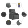 Sillón reclinable de masaje eléctrico tela gris oscuro en Sillones | Comprar online en Foru.es
