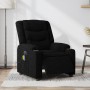Sillón reclinable de masaje eléctrico tela negro en Sillones | Comprar online en Foru.es