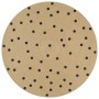 Alfombra de yute tejida a mano con estampado de lunares 120 cm de , Alfombras - Ref: Foro24-133687, Precio: 36,60 €, Descuent...