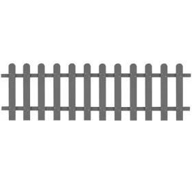 WPC garden stake fence 200x60 cm by vidaXL, fenced with pickets - Ref: Foro24-42818, Price: 71,39 €, Discount: %