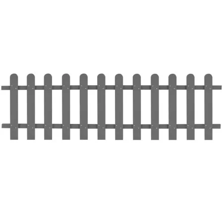 WPC garden stake fence 200x60 cm by vidaXL, fenced with pickets - Ref: Foro24-42818, Price: 71,39 €, Discount: %