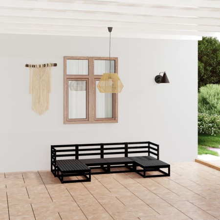 Juego de muebles de jardín 6 piezas madera maciza de pino de , Conjuntos de jardín - Ref: Foro24-3076068, Precio: 437,94 €, D...