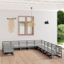 Juego de muebles de jardín 11 piezas madera maciza de pino de , Conjuntos de jardín - Ref: Foro24-3076016, Precio: 833,06 €, ...
