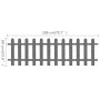 WPC garden stake fence 200x60 cm by vidaXL, fenced with pickets - Ref: Foro24-42818, Price: 71,39 €, Discount: %