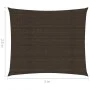 Toldo de vela marrón HDPE 160 g/m² 2,5x3 m de , Sombrillas - Ref: Foro24-311782, Precio: 25,74 €, Descuento: %