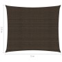 Toldo de vela marrón HDPE 160 g/m² 2,5x3 m de , Sombrillas - Ref: Foro24-311782, Precio: 22,91 €, Descuento: %