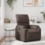 Sillón reclinable de cuero sintético marrón by , Armchairs - Ref: Foro24-373436, Price: 247,82 €, Discount: %