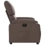 Sillón reclinable de cuero sintético marrón by , Armchairs - Ref: Foro24-373436, Price: 247,82 €, Discount: %