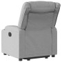 Sillón reclinable elevable de tela gris claro en Sillones | Comprar online en Foru.es